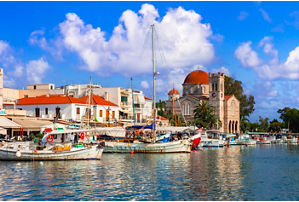 Aegina Town waterfront 